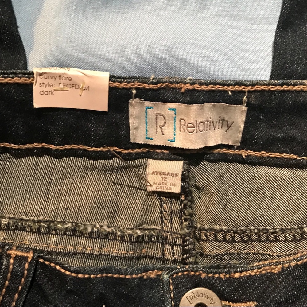 Relativity Curvy Flare Leg Stretch Jeans - Picture 7 of 8